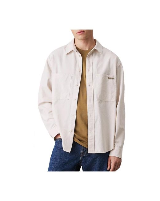 Calvin Klein Natural Casual Shirts for men