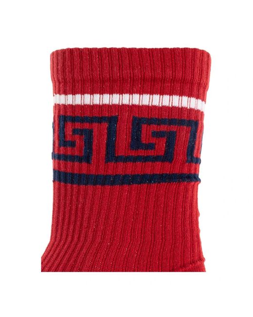 Socks Versace de hombre de color Red