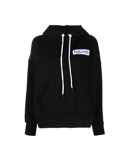 Palm Angels Hoodie Met Print in het Black
