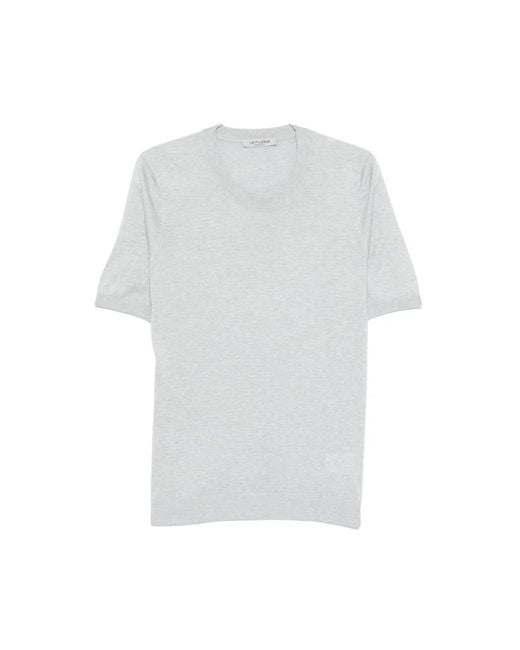 La Fileria White Round-Neck Knitwear for men