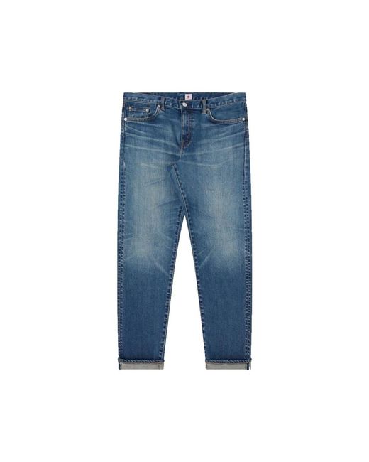 Edwin Jeans ,Blauw ,Denim Straight Jeans in het Blue voor heren