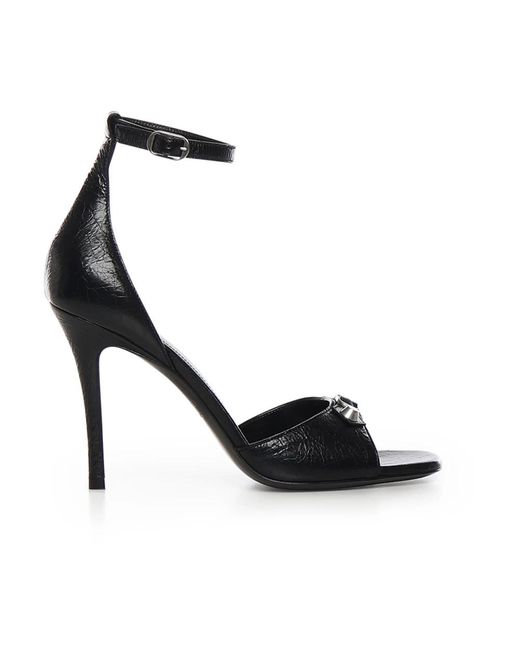 Balenciaga Black High Heel Sandals