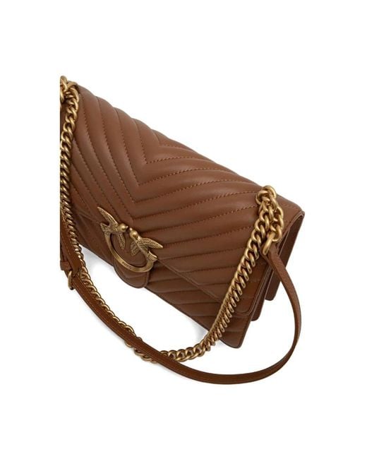 Pinko Brown Shoulder Bags