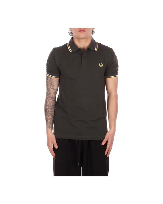 Fred Perry Black Polo Shirts for men