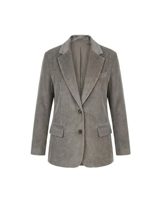 Brunello Cucinelli Gray Blazers