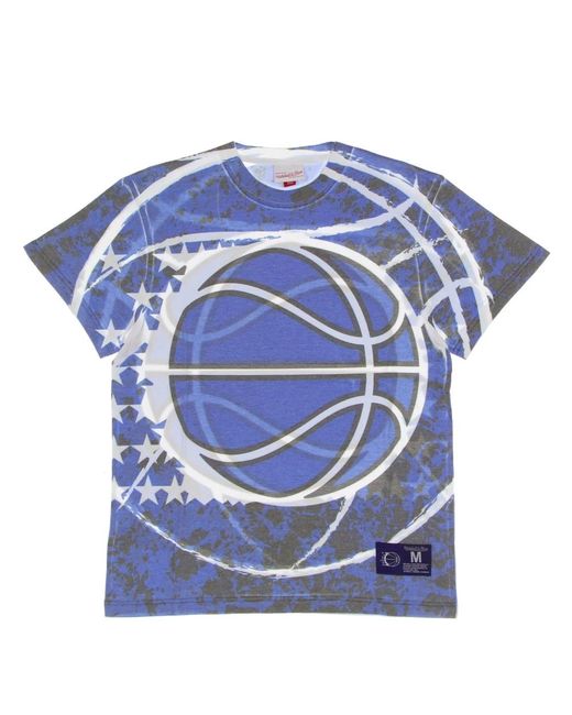 Mitchell & Ness Tops ,Veelkleurig ,Katoen Orlando Magic Nba Tee Hardwood Classics in het Blue voor heren