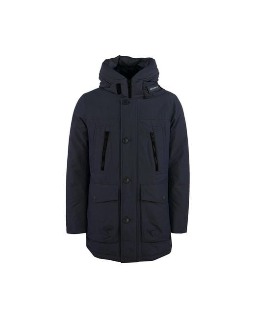 Woolrich Blue Parkas for men