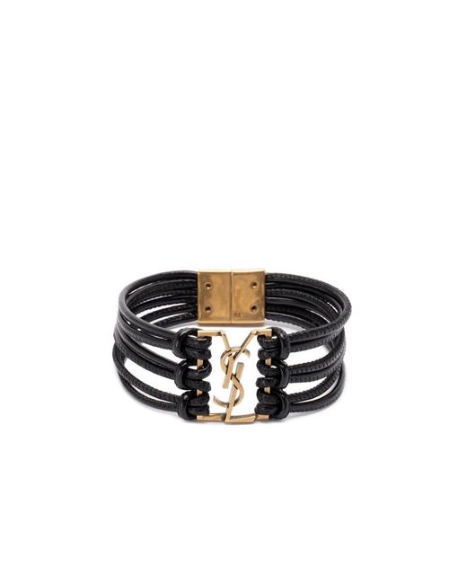Saint Laurent Black Bracelets