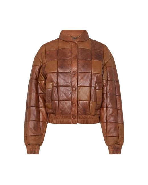 Golden Goose Deluxe Brand Brown Leather Jackets