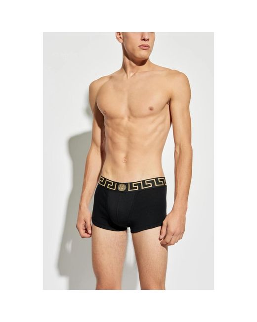 Versace Ondergoed ,Veelkleurig ,Katoen Driepak Boxershorts Met Logo in het Black voor heren