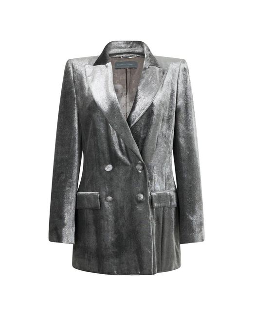 Alberta Ferretti Black Blazers