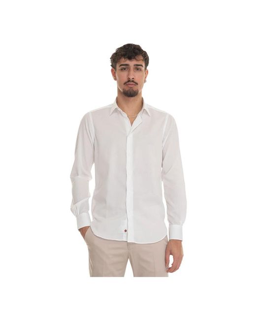 Carrel White Formal Shirts for men
