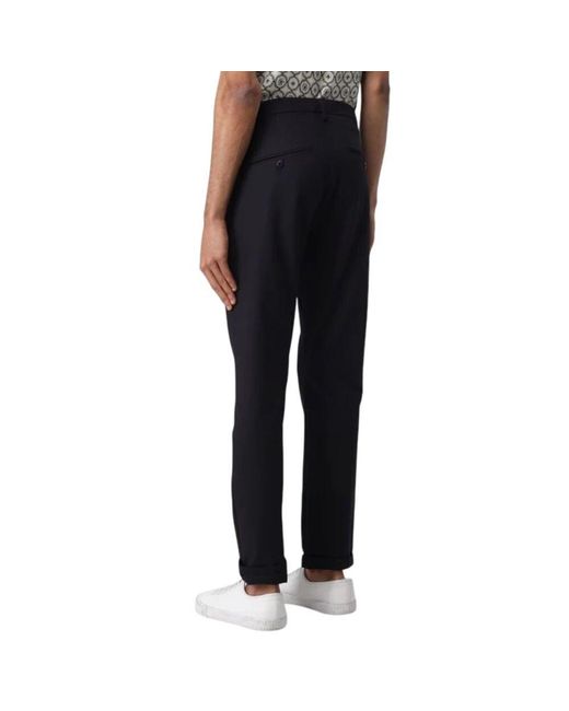 Dondup Schwarze baumwoll-casual-hose slim fit in Blue für Herren