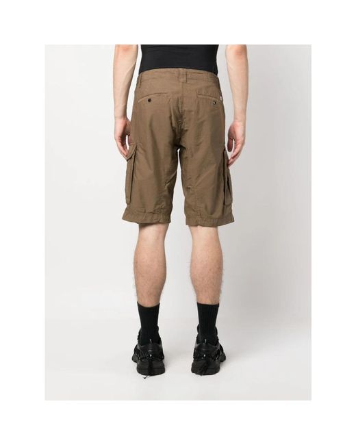 C P Company Brown Casual Shorts for men