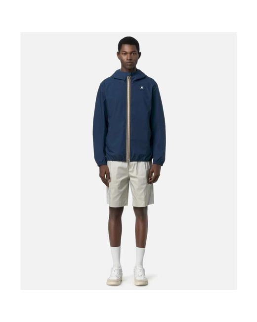 K-Way Jack Stretch Dot Jacket in het Blue voor heren