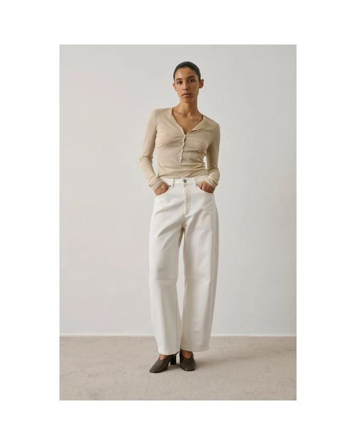 Soeur White Loose Fit Jeans