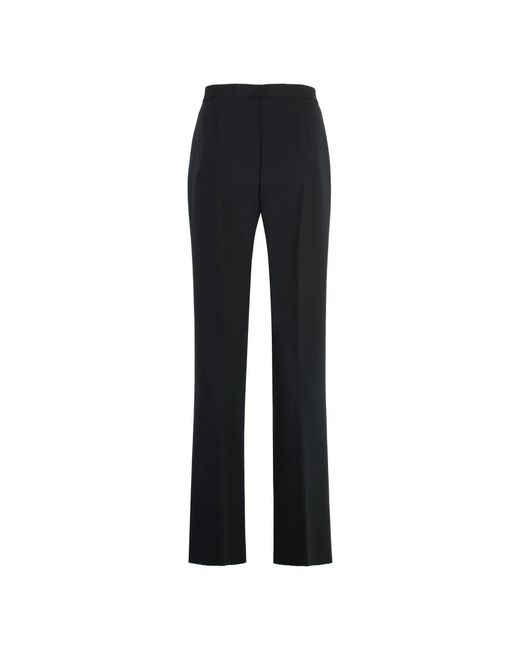 MSGM Black Straight Trousers