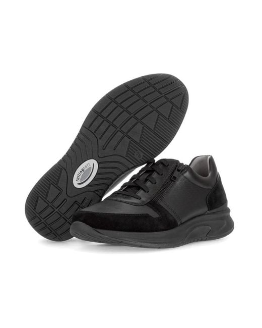 Gabor Rollingsoft Sneaker in het Black voor heren