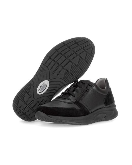 Gabor Rollingsoft Sneaker in het Black voor heren
