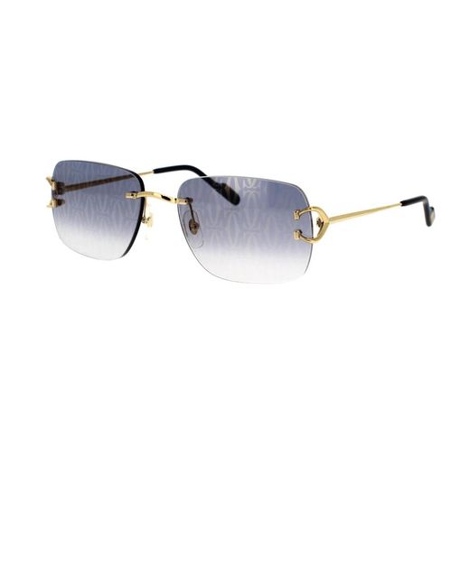 Cartier Moderne interpretation der core range sonnenbrille in Blue für Herren