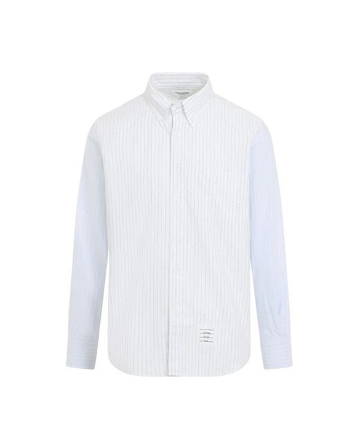 Thom Browne Button Down Shirt in het White voor heren