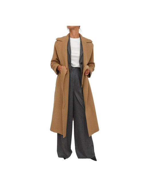 Marella Belted Coats in het Natural