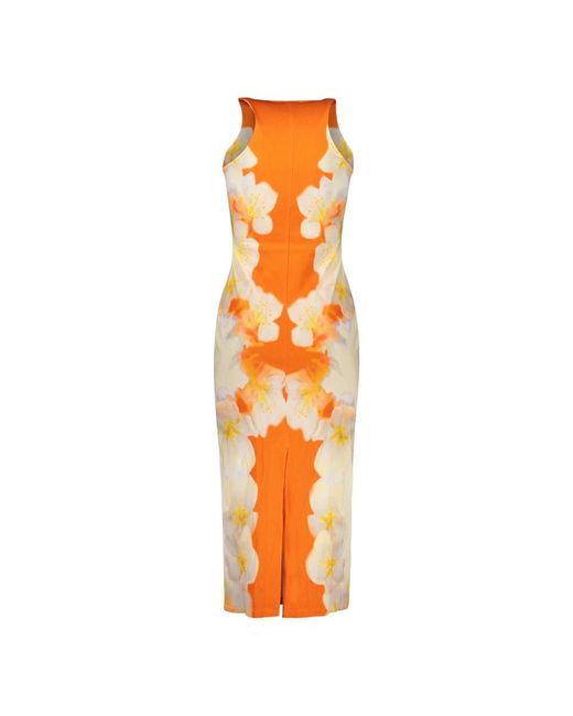 Desigual Orange Knitted Dresses