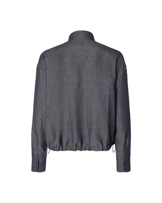 Fendi Gray Bomber Jackets for men