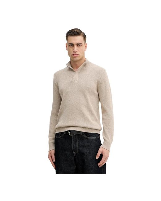 Hackett Turtleneck Trui in het Natural voor heren