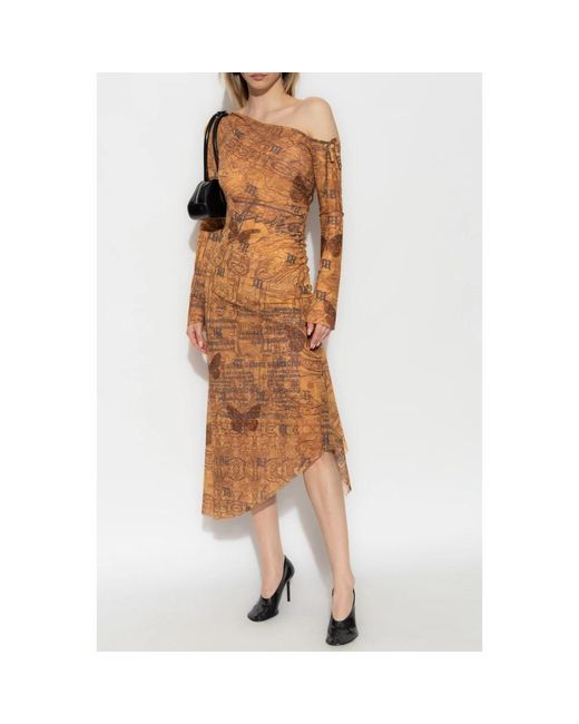 M I S B H V Midi Dresses in het Brown