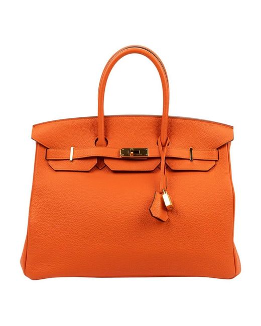 Birkin Hermès en coloris Orange