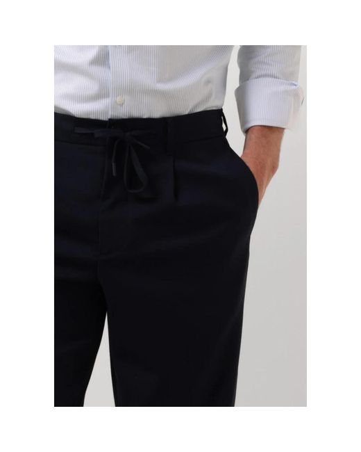 SELECTED Slim-Fit Trousers in het Blue voor heren