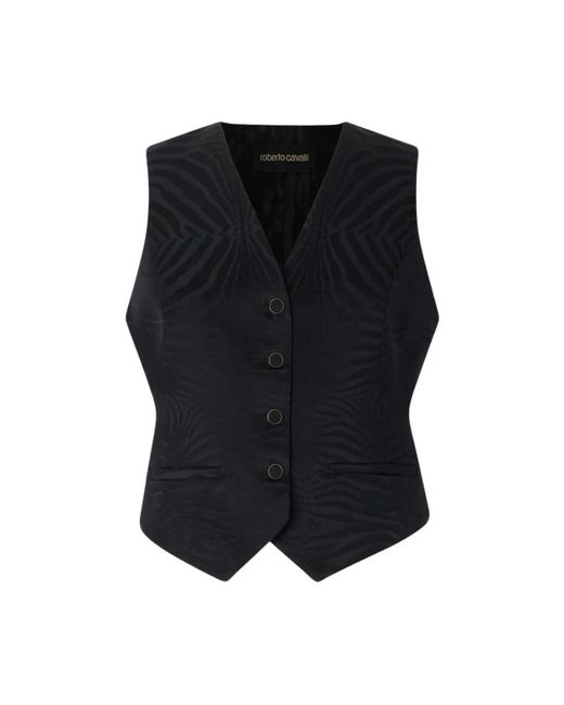Roberto Cavalli Black Vests