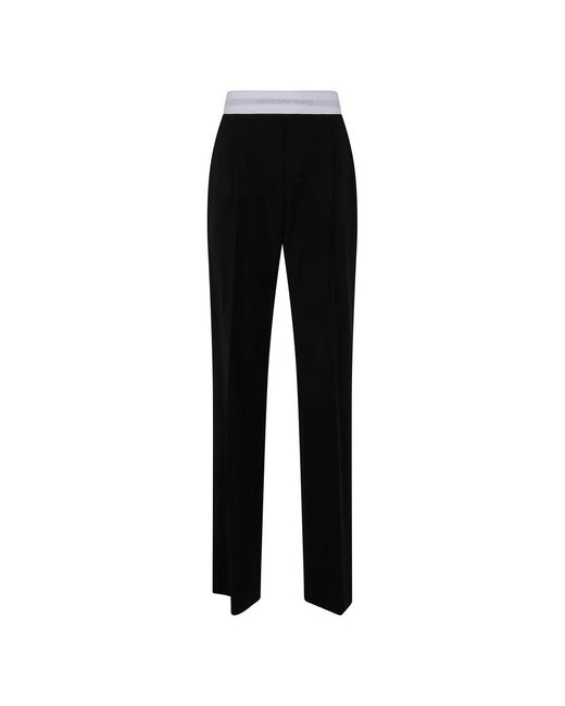 Alexander Wang Straight Trousers in het Black