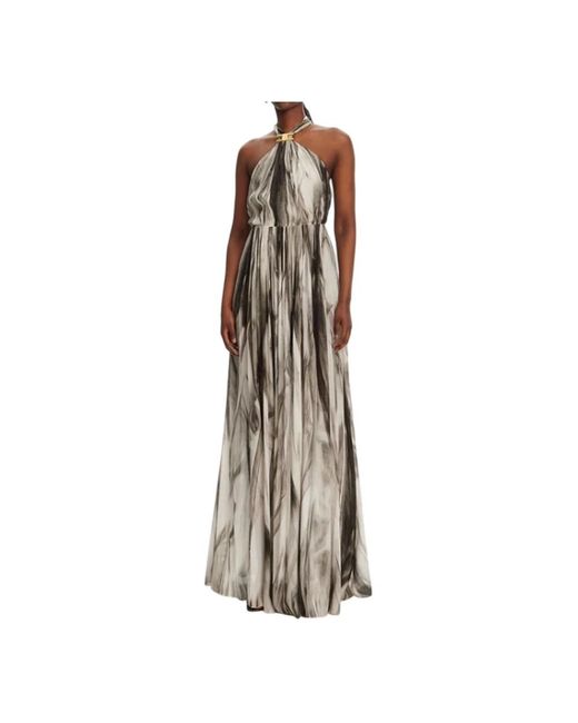 Elisabetta Franchi Natural Maxi Dresses