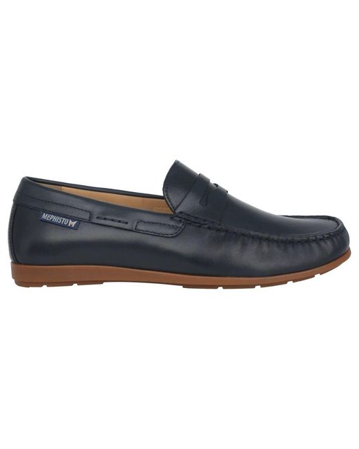 Mephisto Marineblauer Herren Mokassin in Blue für Herren