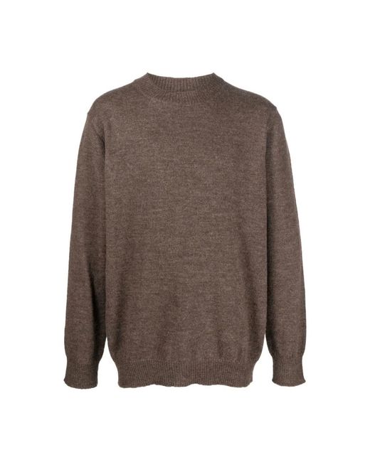 Maison Margiela Brown Round-Neck Knitwear for men