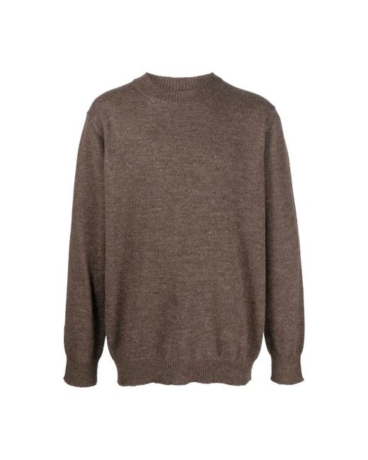 Maison Margiela Round-Neck Knitwear in het Brown voor heren