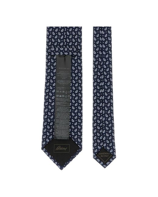 Ties Brioni de hombre de color Blue
