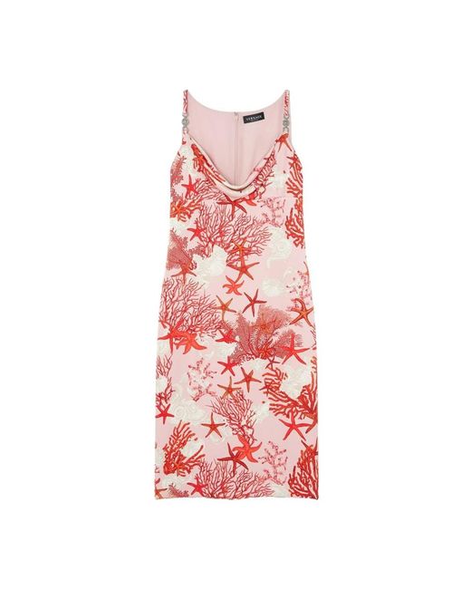 Versace Red Midi Dresses