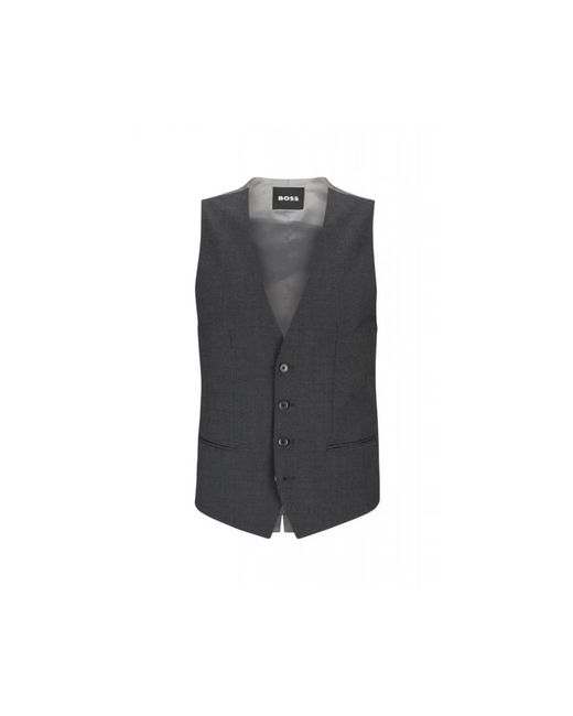 HUGO Gray Suit Vests for men