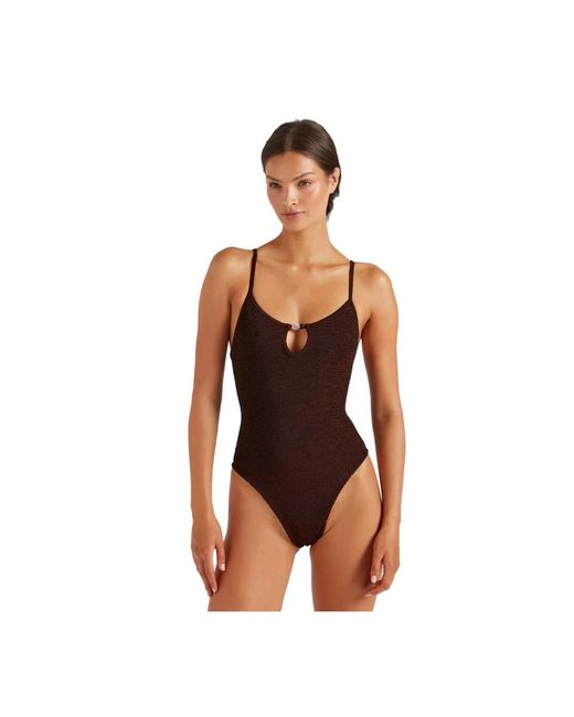 Hunza G Brown Swimsuits