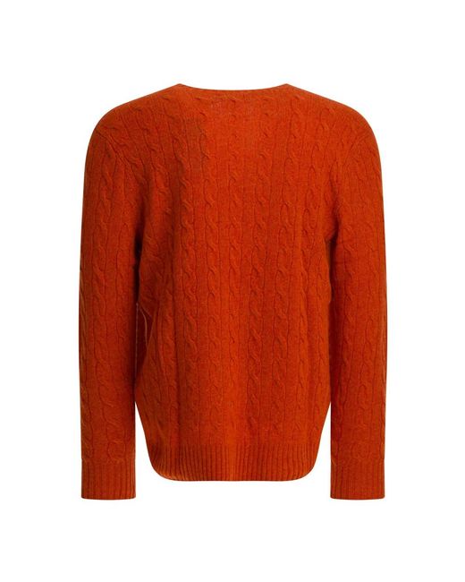Polo Ralph Lauren Orange Round-Neck Knitwear for men