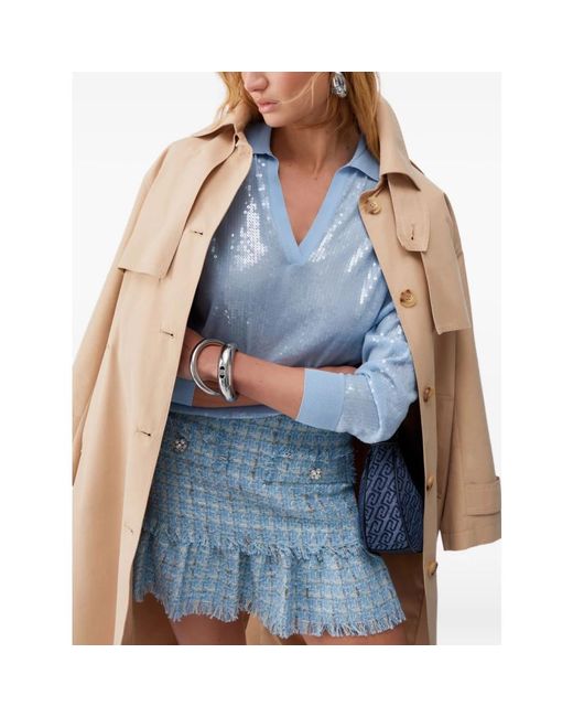 Liu Jo Blue V-Neck Knitwear
