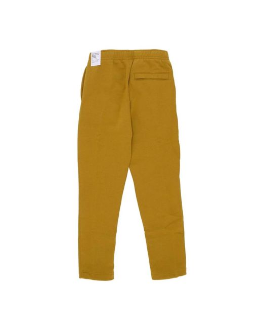 Nike Fitness ,Bruin ,Katoen Fleece Trainingsbroek in het Yellow voor heren