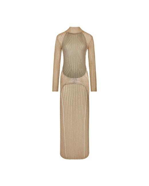 Tom Ford Natural Knitted Dresses
