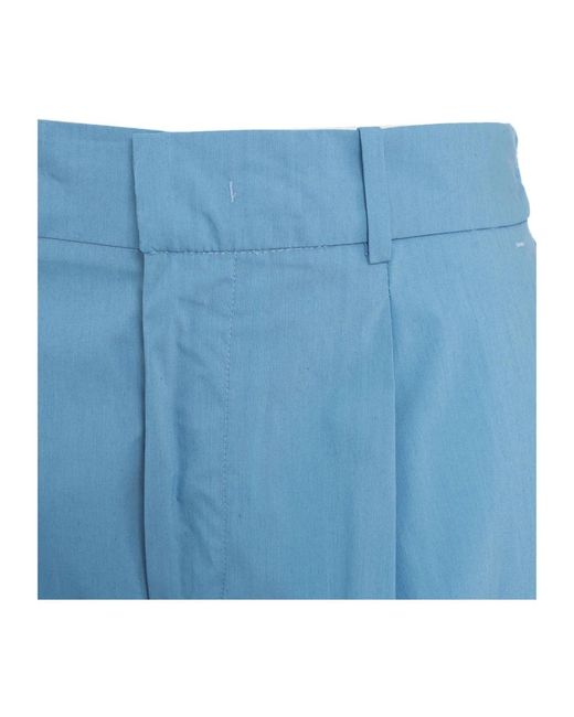 PT01 Blue Cropped Trousers