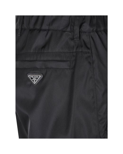 Prada Gray Slim-Fit Trousers for men