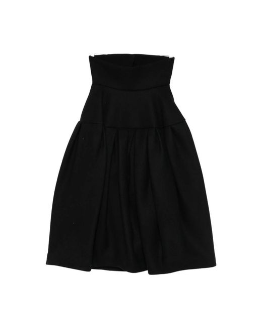 Dries Van Noten Black Midi Skirts