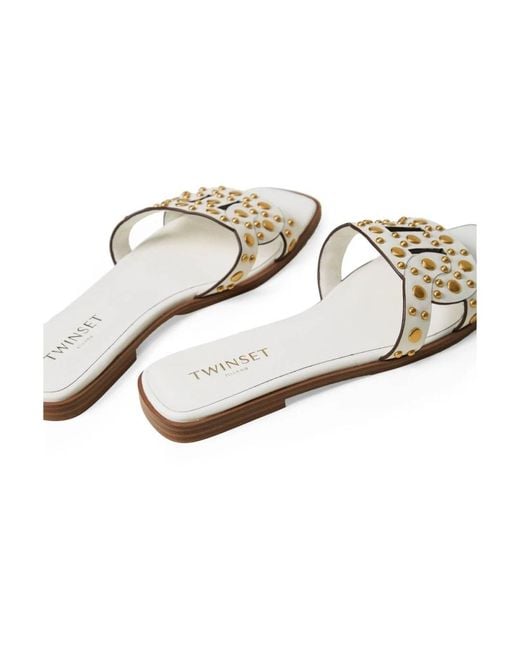 Twinset White Sliders